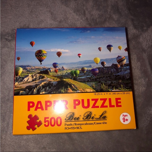 Bei Bi La 500 Piece Paper Puzzle/Turkey Cappadocia Colorful Hot Air Balloon - Picture 3 of 16